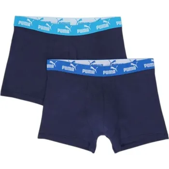 Pánské spodní prádlo Pánské boxerky Puma 2-Pack tmavě modré z příjemné bavlny XL