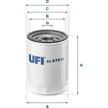 Olejový filtr Olejový filtr UFI 23.478.00