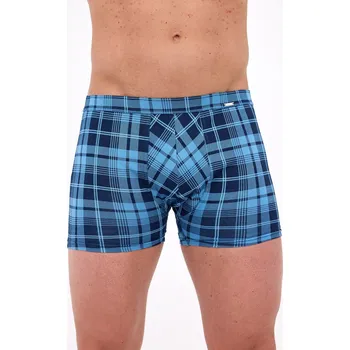 Pánská móda Pánské boxerky Prime 904/128 Světle modrá s modrou vzor - Cornette sv.modrá s modrou XXL