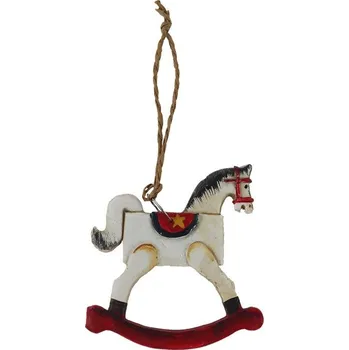 Vánoce Vánoční dekorace k zavěšení koník X6383/4