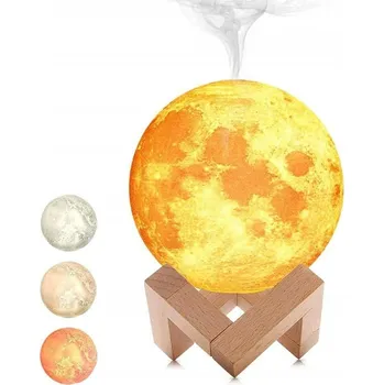 Zvlhčovač vzduchu ZVHLČOVAČ VZDUCHU DIFUZÉR VŮNĚ MĚSÍC SE ZVLHČOVAČEM NOČNÍ LAMPA