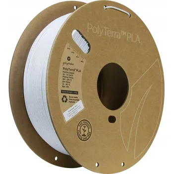 Filament Filament PolyMaker PolyTerra PLA 1,75 mm Mramorově bílá / Bílá mramorová 1 kg