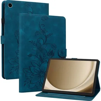 Pouzdro na tablet VSECHNONAMOBIL 131413 ART LILY flipové pouzdro pro Samsung Galaxy Tab A11+ modré