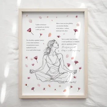 Plakát Jen tak z lásky Plakát Báseň - Upíjím americano Rozměr plakátu: A4 (21 x 29,7 cm)