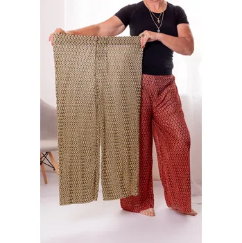 Dámské kalhoty Italy fashion Vzdušné kalhoty FREJZA Barva: Žlutá, Velikost: S/M