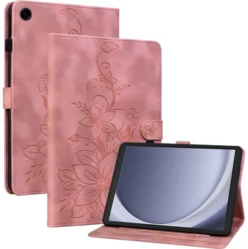 Pouzdro na tablet VSECHNONAMOBIL 131421 ART LILY Zaklápěcí pouzdro pro Samsung Galaxy Tab A11 růžové