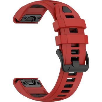 Ostatní příslušenství k chytrým hodinkám VSECHNONAMOBIL 131633 SPORTY QUICK FIT Vyměnitelný silikonový řemínek Garmin - šířka 20mm červený