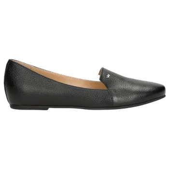 Dámské polobotky Černé Dámské Lordsy Na Ploché Podrážce Wojas 4500350 38