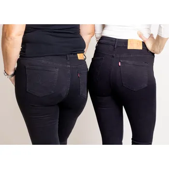 Dámské džíny M.SARA Strečové džíny NERO Barva: Černá, Velikost: M