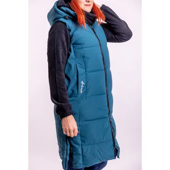 Dámská vesta Temster Dlouhá zimní vesta LA MAYOR [23948] Barva: Petrolejová, Velikost: 2XL