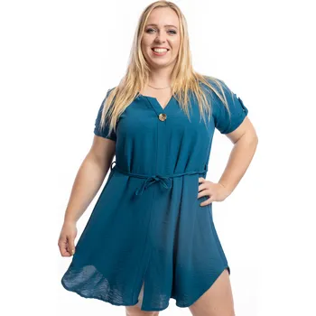 Dámské šaty Italy fashion Letní šaty BERRY Barva: Petrolejová, Velikost: UNI: M-XL