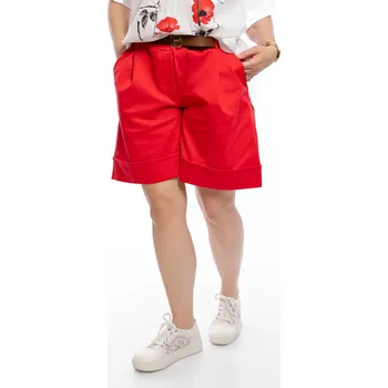 Dámské kraťasy Italy fashion Dámské elegantní kraťasy ZOE Barva: Červená, Velikost: UNI: M-XL