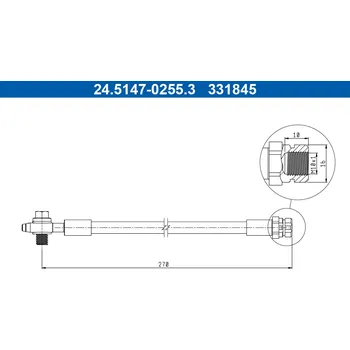 Brzdová hadice Brzdová hadice ATE 24.5147-0255.3