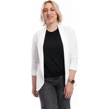 Dámské šaty Italy fashion Pružné sáčko DIANA Barva: Bílá, Velikost: UNI: M/L