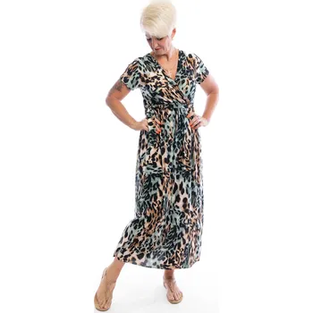 Dámské šaty Italy fashion Letní šaty LEOPARD Barva: Barevný leopard, Velikost: UNI: M-XL