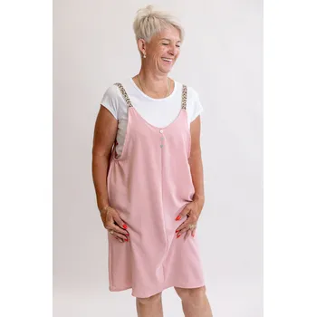 Dámské šaty Italy fashion Šaty DIDI Barva: Růžová, Velikost: UNI - M-XL