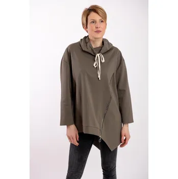 Pánská móda Italy fashion Mikina LUNA Barva: Khaki, Velikost: UNI - L-2XL