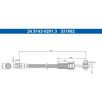 Brzdová hadice Brzdová hadice ATE 24.5143-0291.3