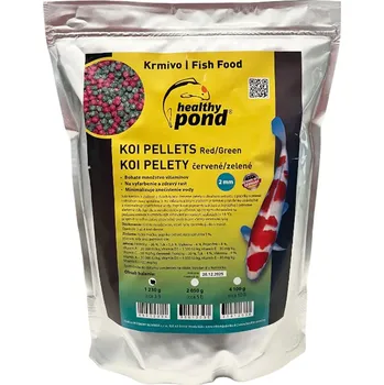 Technika k zahradnímu jezírku HealthyPond Dvoubarevné pelety 2mm, 3L - Healthy pond