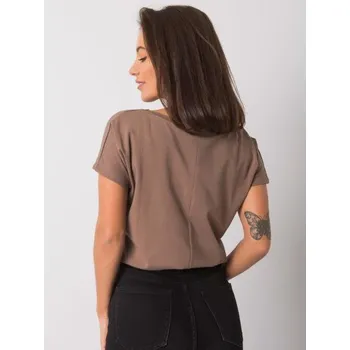 Dámské tričko EMORY kávově hnědá