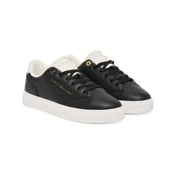 Dámské tenisky Sneakersy Tommy Hilfiger Th Feminine Cupsole Leather FW0FW09105 Černá 39