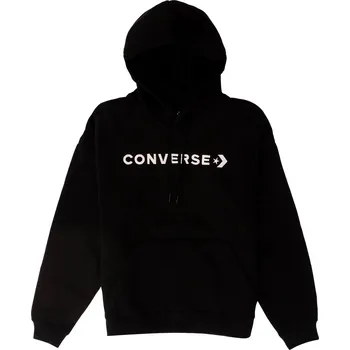 Dámská mikina Triko Converse Strip Wordmark Oversized Hoody W 10024372-a01-001 Velikost XS