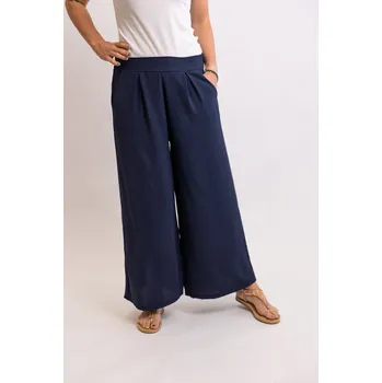 Dámské oblečení Italy fashion Vzdušné kalhoty SAND mini Barva: Tmavě modrá, Velikost: L/XL