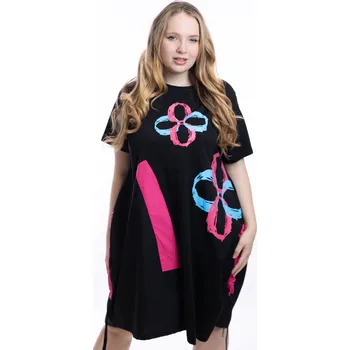 Dámské šaty Italy fashion Maxi šaty RINA Barva: Růžová, Velikost: UNI: XL-3XL