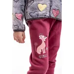 Kugo Pejsek zateplené holčičí legíny Barva: Světle růžová, Velikost: 122