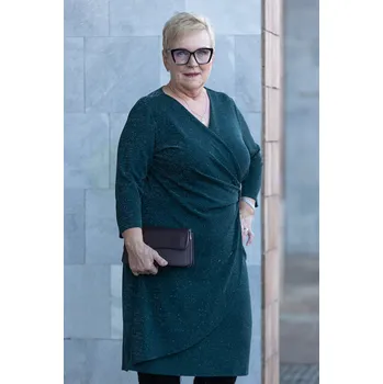 Dámské šaty Bergamo Plesové šaty QUEEN Barva: Lahvově zelená, Velikost: 44