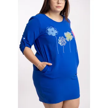 Dámské šaty Italy fashion Šaty ASTRA Barva: Modrá, Velikost: UNI - M-2XL