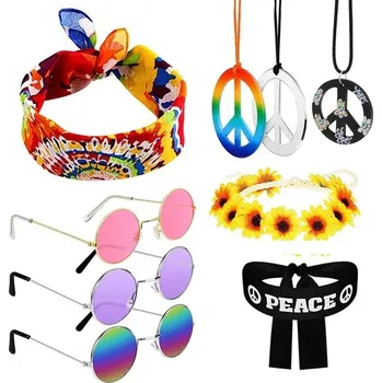 Party dekorace Kostým UYUYong UYU-TR012 hippie doplňky