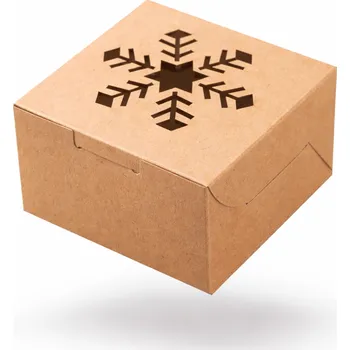 Krabice na pečivo Cake star Vánoční krabička- \"vločka\" 10x10x6,3cm