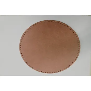 Dno na kabelku eko kůže - kruh 25 cm - starorůžová