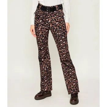 Snowboardové kalhoty EA7 EMPORIO ARMANI SKI KITZBUHEL SOFTSHELL WAISTED PANT WOMAN FANCY BROWN ANIMALIER Velikost: S