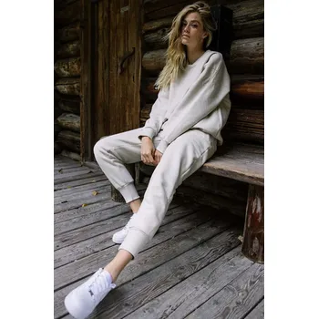 Bavlněné tepláky MUUV. Soft Touch sp.dr.soft.touch.al.bei béžová 01X, vel. XL