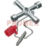 KNIPEX 00 11 03 Klíč na rozvodné skříně pro běžné skříně a systémy zavírání 76 mm