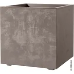 Deroma květináč Cubo Millennium 49 cm pískově šedá