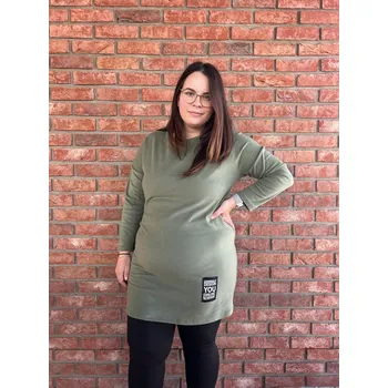 Dámské šaty Italy fashion Šaty LISABON Barva: Khaki, Velikost: UNI - L-2XL