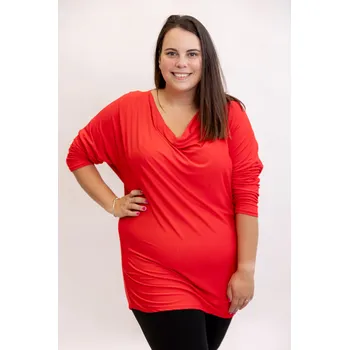 Dámské tričko Italy fashion Dámské tričko REGULAR maxi Barva: Červená, Velikost: UNI: 2XL-4XL
