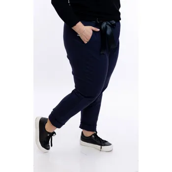 Dámské oblečení Italy fashion Kalhoty BUGGY Barva: Tmavě modrá, Velikost: UNI: XL-4XL
