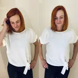 Italy fashion Elegantní vzdušné tričko Barva: Růžová, Velikost: UNI