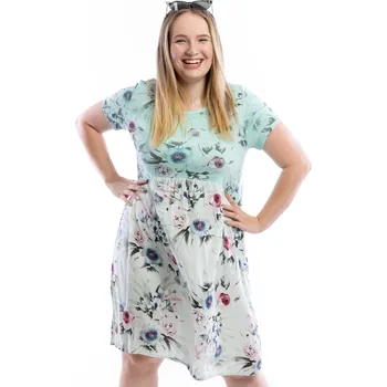Dámské šaty Italy fashion Letní šaty LORNA Barva: mintová, Velikost: UNI: XL-4XL