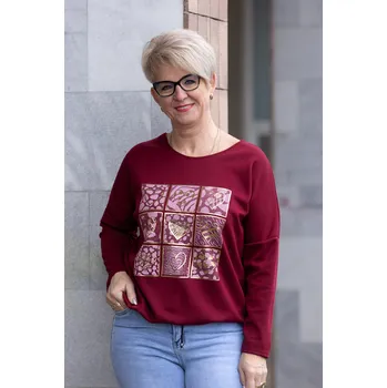 Pánská mikina Italy fashion Mikina od SRDCE Barva: Vínová, Velikost: UNI: L-2XL