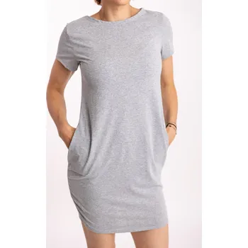 Dámské šaty Italy fashion Šaty SIMPLY light Barva: Šedá, Velikost: UNI: S-L