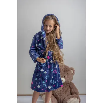 Dívčí župan WOLF holčičí župan HVĚZDA [Z2391] Barva: Modrá, Velikost: 110/116