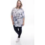 Italy fashion Dámská květovaná košile ESME Barva: Krémová, Velikost: UNI: XL-3XL