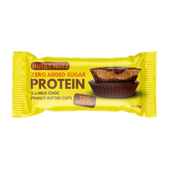 Čokoláda NUTRY NUTS Proteinové košíčky - mléčná čokoláda s arašídovým máslem 2 x 21 g