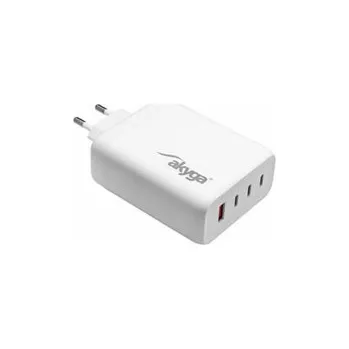 Akyga Nabíječka univerzální USB-A + 3x USB-C PD 5-28V / max. 5A 140W Quick Charge 3.0 GaN, bílá