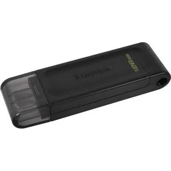 USB flash disk KINGSTON DataTraveler 70 128GB black USB3.2 Type-C Gen1 flash drive DT70/128GB
